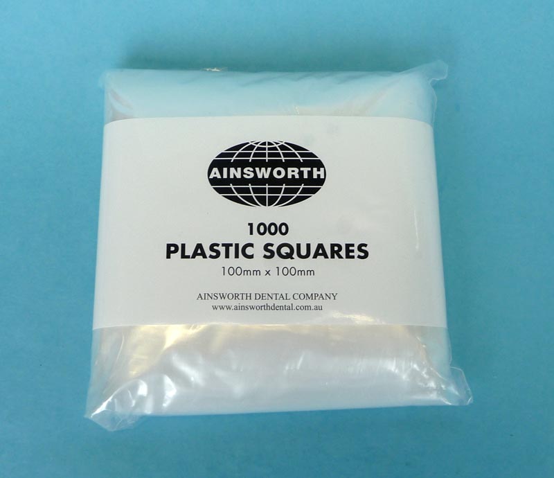 Ainsworth Plastic Squares 100mm x 100mm (Pack of 1000)