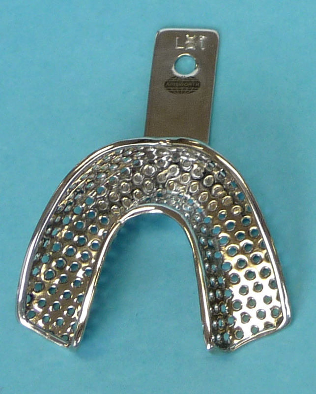 Impression Tray Perf Small Lower Stainless Steel