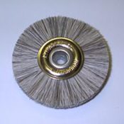 Attenborough Soft Grey Brush, Metal Centre, 47mm