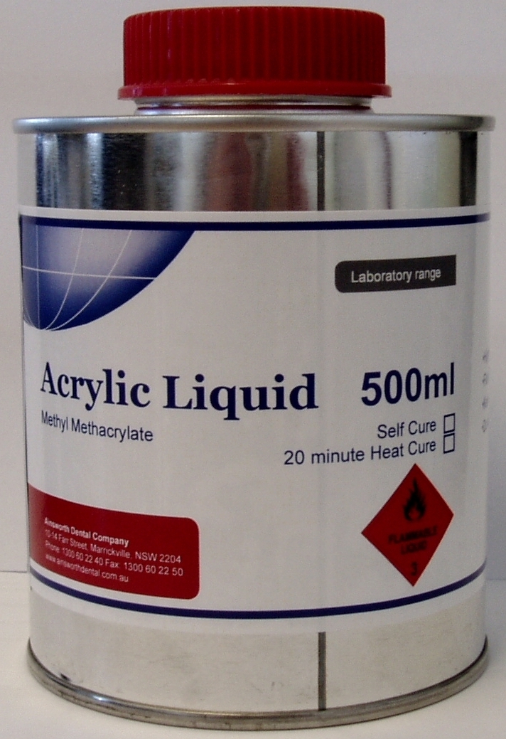 Ainsworth Heat Cure Acrylic Liquid - 500ml